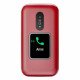 Doro 2880 4G (Flip with Charging Dock, Dual Screen) Red / White