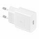 Samsung EP-T1510NWE - Adaptateur Secteur USB Type-C (Charge rapide 15W) - Blanc - Emballage Original