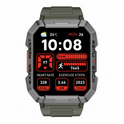 Blackview W60 (Rugged Smartwatch - 2.01'' - Built-in Microphone) Green