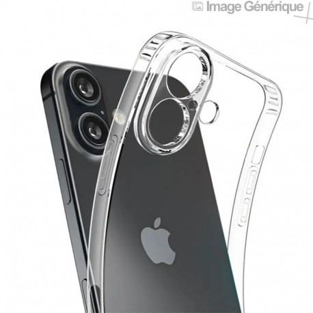 Coque Silicone Pour iPhone 16 (0.5mm, Transparent) En Vrac